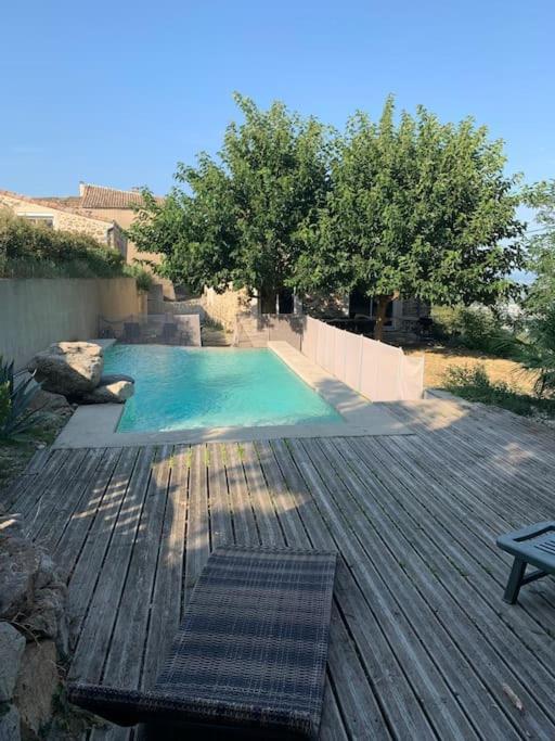 Villa Spacieuse -Vue Exceptionnelle- Piscine Saint-Romain-de-Lerps Luaran gambar